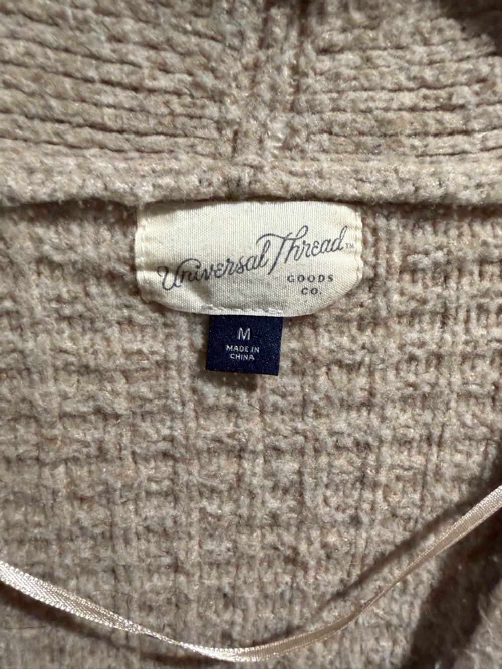 Universal Thread Waffle-Knit Open-Front Cardigan - Taupe - Picture 2 of 3